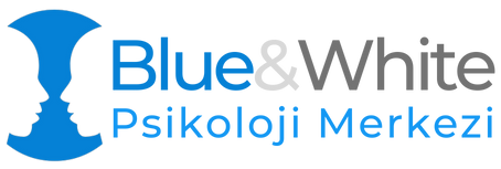 Blue & White Psikoloji Logo